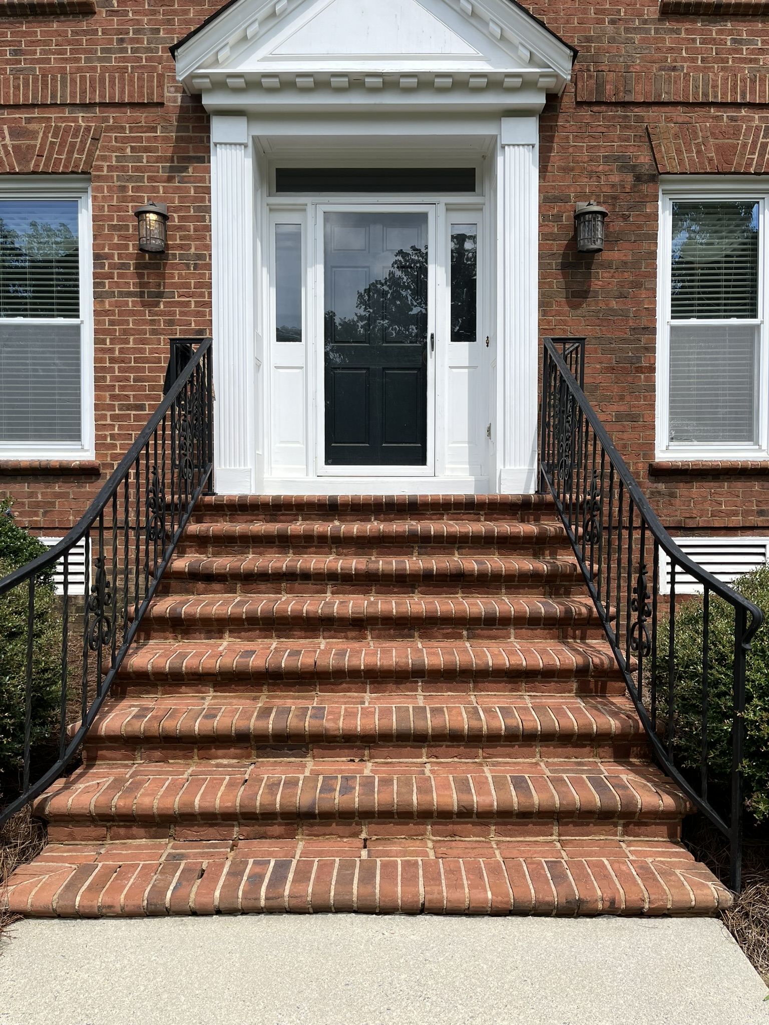 Clean steps after pressure washing